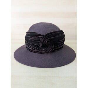 Peter Bettley Made in England Brown Wool Velvet Hat